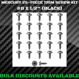 1956+ Mercury Medalist Interior Exterior Wheel Well Molding Trim Screws #8 X 1/2 - Picture 1 of 3