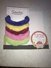 5 Hand-Crocheted Bernat Velvet Yarn Hair Scrunchie Ponytail Holder Hair Tie