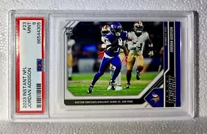 Jordan Addison 2023 Panini NFL Rookie #23 Card 1 di 205 Vikings PSA 9 come nuova - Foto 1 di 4