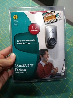 New Logitech QuickCam Deluxe for Notebooks (960-000043) Sealed Cam - Ships Fast - Image 1 of 4