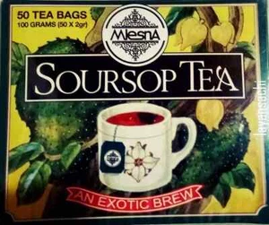 Mlesna Pure Ceylon Soursop Black Tea 50 Tea Bags (100g) Box free Shipping World - Picture 1 of 2