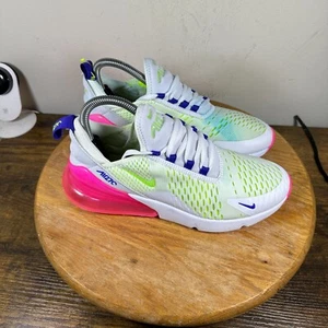 Nike Air Max 270 Pink Blast Volt Women's Size 8 Running Shoes DH0252-100 - Picture 1 of 10