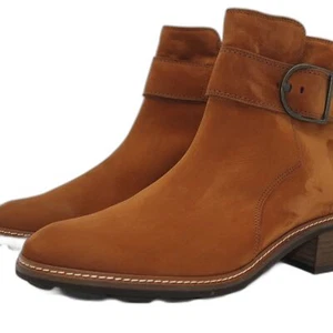 Paul Green Diego Cognac Nubuck Boots Size US 8 UK 5.5 - Picture 1 of 9