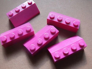 Lego 5 Slope Magenta 45 2 x 4 Set 7583 10686 3315 41024 Ref 3037 - Bild 1 von 1