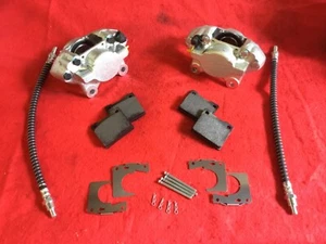 COPPIA PASTIGLIE PINZE FRENO TRIUMPH SPITFIRE & LATE HERALD TIPO 14, RACCORDI TUBI - Foto 1 di 1