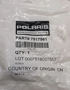 NEW! GENUINE Polaris Screw, OEM Part 7517561 - Picture 1 of 2