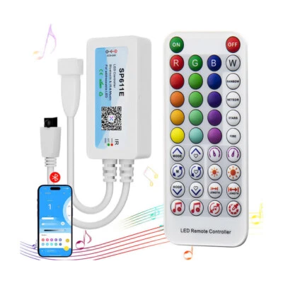 LED Controller SP611E Music Sync BT APP For WS2811 WS2812B Addressable LED Strip - Image 1 of 4