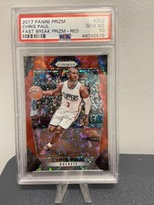 2017 Panini Chris Paul #252 Fast Break Red Prizm /125 PSA 10 MINT - POP 2!!!