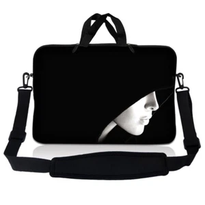 10 Inch Tablet Laptop Sleeve Bag Carry Case iPad Pouch w/ Shoulder Strap Face - Picture 1 of 3