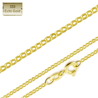 ECHT Goldkette 333 GOLD Panzerkette 1,6mm 40 42 45 50 55 60 Damen Herren Kinder - Bild 1 von 4