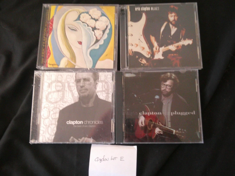 ERIC CLAPTON 4 CD LOT e Like New NEW CASES Blues,Chronicles.  Unplugged, Remaste Foto 1 de 1