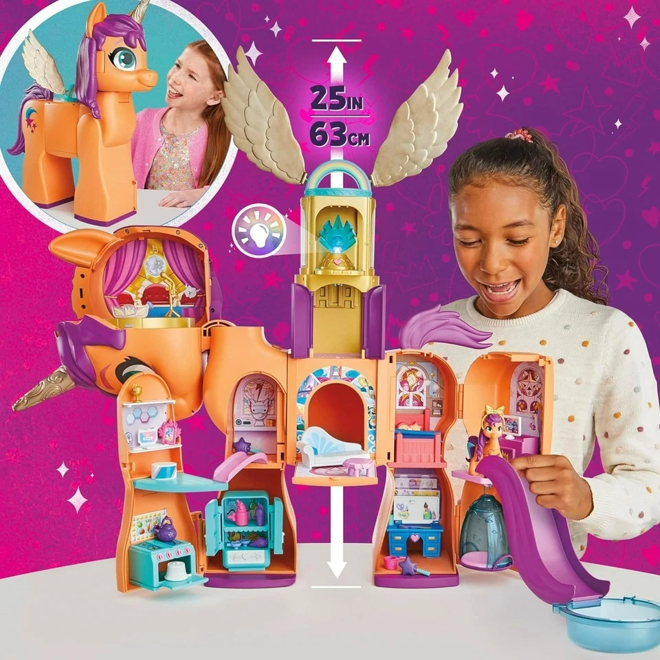 My Little Pony Toys, Sunny's Playset Reveal, 25-Inch-Tall Transforming Doll...  - Image 1 of 4