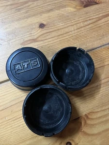 3xATS Cup Nabendeckel 60mm Schwarz Glanz (N1062) Logo Silber (ATH) - Origina... - Bild 1 von 2
