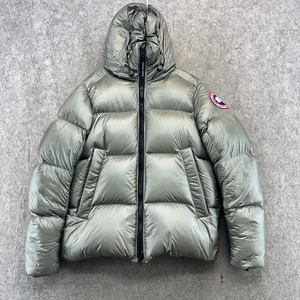 Canada Goose Crofton Jacket Mens Medium Sagebrush Full Zip Goose Down Puffer - Picture 1 of 11