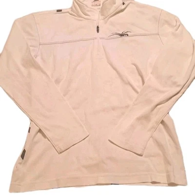 Pullover Spyder Kyds L Active 1/4 Cremallera L Blanco Estampado Araña Telaraña  Foto 1 de 2