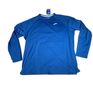 Camicia Brooks nuova con etichetta uomo taglia XXL Dark Ocean Run Distance Atmosphere manica lunga 2.0 - Foto 1 di 10