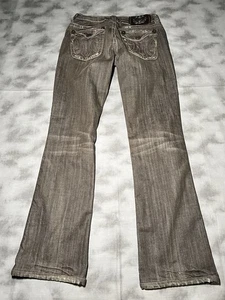 MEK Denim Jeans Size 27x34 Bootcut Womens Y2K Vintage Embroidered - Foto 1 di 11