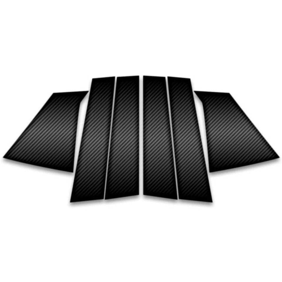 6pc Carbon Fiber Pillar Post Covers for 2016-2023 Chevrolet Malibu Foto 1 de 1