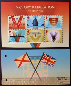 Jersey Stamps "Victory & Liberation - 70th" Presentation Pack MNH 6v S/S 2015 - Picture 1 of 6
