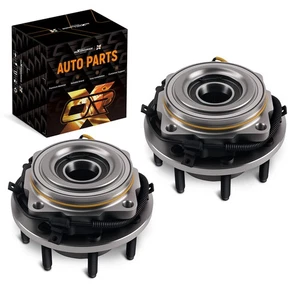 Pair Front Wheel Bearing Hub for Ford F-250 F-350 2005-2010 WE515081 8 Bolt ABS - Bild 1 von 20
