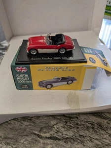 Die Cast Model Of Classic Cars Austin Healey 3000 Mk 111 In Black Red And White - Picture 1 of 5