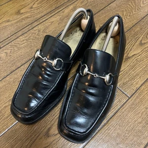 Gucci Horsebit Black Loafer Driver Moccasin Shoe Size. 24.5 - Picture 1 of 24