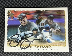 Scott Servais Houston Astros 1995 Topps Signed Auto Card #342 ~ COA - Picture 1 of 3