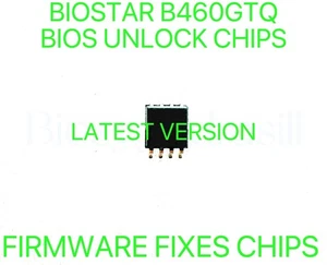 BIOSTAR B460GTQ, NO PASSWORD FIRMWARE FIXES BIOS CHIP LATEST VERSION - Afbeelding 1 van 1