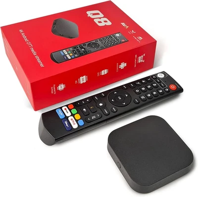 Q8 – Android 11.0 TV Box 4K Amlogic S905Y4, 4GB RAM + 32GB, Wi-Fi Dual-Band BT 5 - Immagine 1 di 4