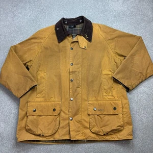 Barbour Jacket Adult 2XL XXL Brown Wax Moorland Hunting Country Lined Coat Mens - Picture 1 of 11