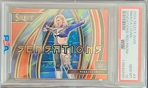 Nikkita Lyons 2024 Panini Select WWE Sensations Red #3 WWE #55/99 PSA 10 - Picture 1 of 2
