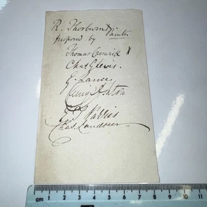 Royal Society Academy Arts Wahlzertifikat ? Robert Thorburn Autogramm 6 Künstler - Bild 1 von 5