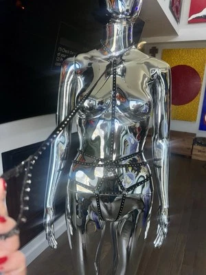 Rare Agent Provocateur Playsuit Black W Leash $ Rhinestones - Image 1 of 4