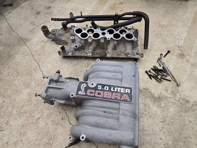 Ford Mustang Foxbody 1987-1993 5,0 Cobra GT40 colector de admisión superior e inferior real Foto 1 de 4