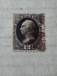U.S. SCOTT #162 - THE 12 CENT HENRY CLAY **SECRET Red MARK ISSUE***1873** - Picture 1 of 7
