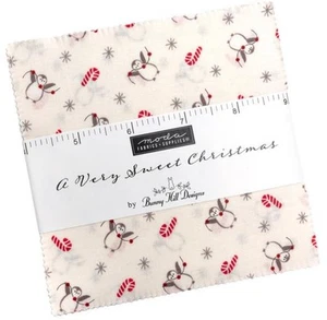 A Very Sweet Christmas Moda Charm Pack 42 100% Cotton 5" Precut Fabric Squares - Picture 1 of 6
