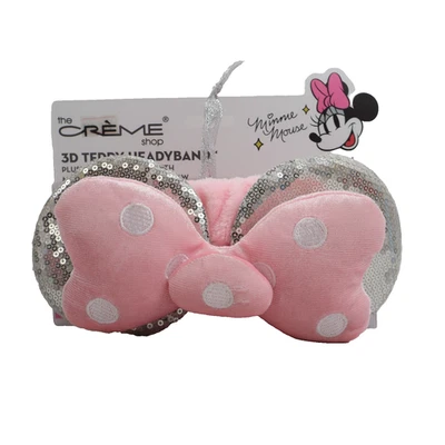 The Creme Shop x Disney 3D Teddy Headyband Minnie's Bow Plushie Spa Headband - Image 1 of 4
