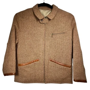 Polo Ralph Lauren Para Hombres Marrón Reversible Espiga Expandible Chaqueta Abrigo L - Imagen 1 de 13