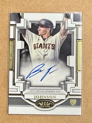 Bryce Johnson 2023 Topps Tier One - Breakout Autographs #BOA-BJ #/299 (AU, RC) - Image 1 of 2