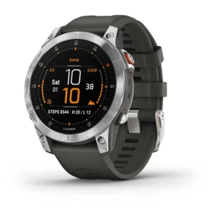Garmin Epix Standard Gen 2 47mm Smart Watch Slate Steel - Picture 1 of 8