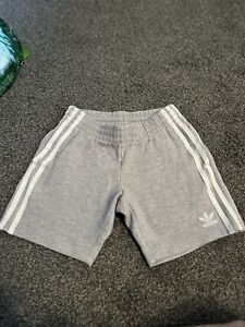 Boys Adidas Light Grey Shorts Age 7-8 Years