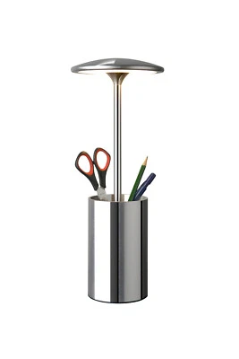 Stiftehalter Stiftebecher beleuchtet LED Schreibtischlampe Schreibtischleuchte  - Bild 1 von 3