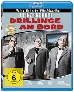 Drillinge an Bord (BLU-RAY) - mit Heinz Erhardt, Trude Herr - Filmjuwelen Bluray - Bild 1 von 1