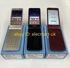 Samsung Galaxy Folder2 SM-G1650 Dual SIM Flip Unlocked SmartPhone - New Unopened - Picture 1 of 21