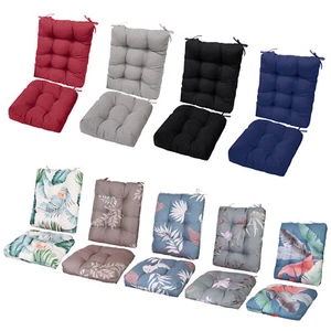 Non-Slip Rocking Chair Cushion Set w/ Soft Padding and Tufted Design for Indoor - Picture 1 of 64