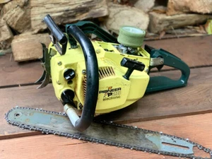 Ported Pioneer P28E P28 Electronic 51cc Chainsaw (RUNS & CUTS) & 16" Bar & Chain - Picture 1 of 23