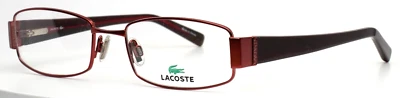 LACOSTE LA12217 RE Red Womens Rectangle Full Rim Eyeglasses 52-18-135 B:29 - Image 1 of 4