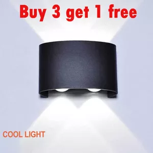 4W LED Wall Lamp Waterproof Sconce Lighting Up Down Outdoor Garden Porch Light - Picture 1 of 9