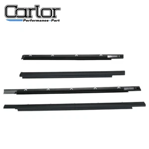 New 4 Piece Set Black Door Belt Molding Weather Strips For Toyota Sequioa 01-07 - Picture 1 of 13