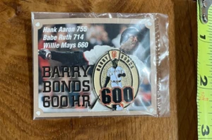 Barry Bonds 600 HR Spilla Commemorativa Giganti Confezione Originale - Foto 1 di 3